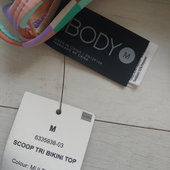 Cotton On BODY NEW Multi Check Bikini Top - Picture 7 of 10